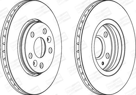 Champion 562730CH - Тормозной диск autospares.lv