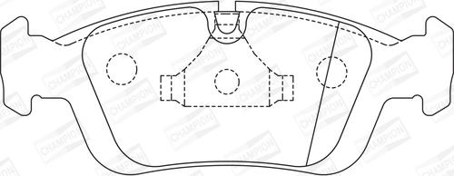 Champion 571959CH - Тормозные колодки, дисковые, комплект autospares.lv