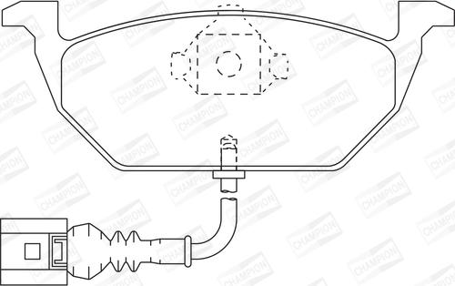 Champion 571971CH - Тормозные колодки, дисковые, комплект autospares.lv