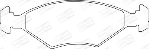 Champion 571448CH - Тормозные колодки, дисковые, комплект autospares.lv