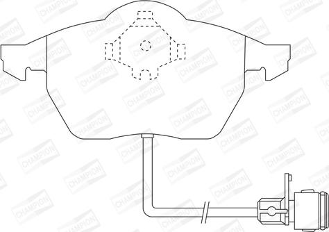 Champion 571512CH - Тормозные колодки, дисковые, комплект autospares.lv