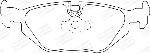 Champion 571527CH - Тормозные колодки, дисковые, комплект autospares.lv