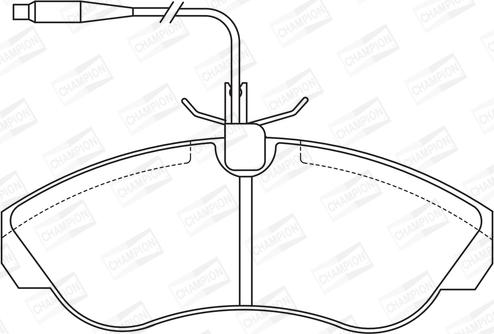 Champion 571840CH - Тормозные колодки, дисковые, комплект autospares.lv