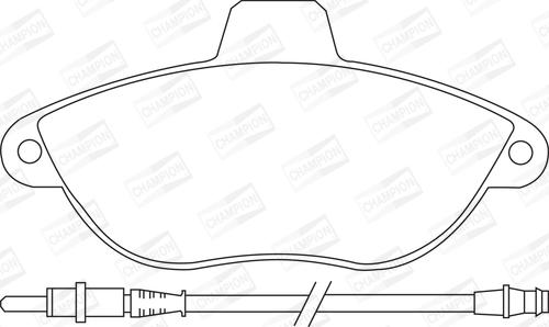 Champion 571843CH - Тормозные колодки, дисковые, комплект autospares.lv