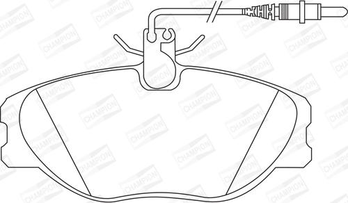 Champion 571838CH - Тормозные колодки, дисковые, комплект autospares.lv