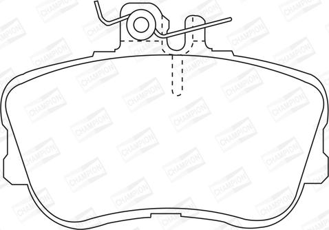 Champion 571828CH - Тормозные колодки, дисковые, комплект autospares.lv