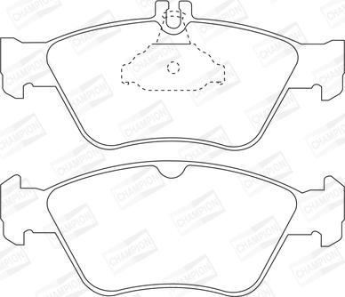 Champion 571877CH - Тормозные колодки, дисковые, комплект autospares.lv