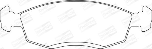 Champion 571351CH - Тормозные колодки, дисковые, комплект autospares.lv