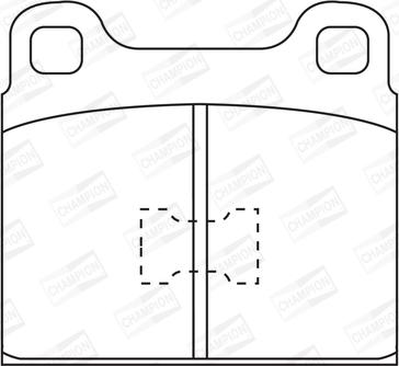 Champion 571232CH - Тормозные колодки, дисковые, комплект autospares.lv