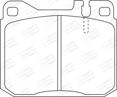 Champion 571278CH - Тормозные колодки, дисковые, комплект autospares.lv