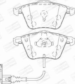 Champion 573463CH - Тормозные колодки, дисковые, комплект autospares.lv