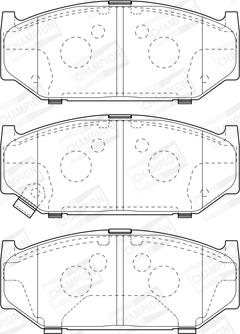 Champion 573417CH - Тормозные колодки, дисковые, комплект autospares.lv