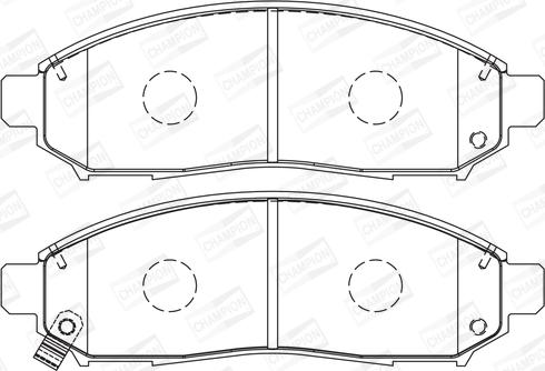 Champion 573431CH - Тормозные колодки, дисковые, комплект autospares.lv