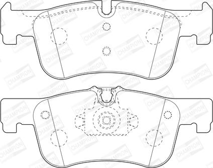 Champion 573437CH - Тормозные колодки, дисковые, комплект autospares.lv