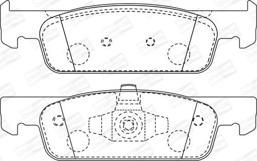 Champion 573422CH - Тормозные колодки, дисковые, комплект autospares.lv