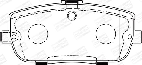 Champion 573640CH - Тормозные колодки, дисковые, комплект autospares.lv