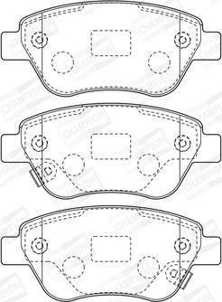 Champion 573652CH - Тормозные колодки, дисковые, комплект autospares.lv