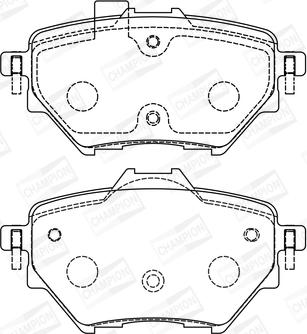 Champion 573605CH - Тормозные колодки, дисковые, комплект autospares.lv