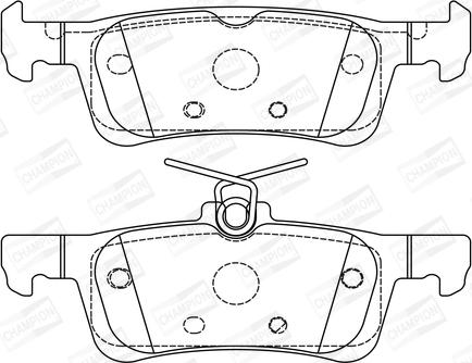 Champion 573613CH - Тормозные колодки, дисковые, комплект autospares.lv