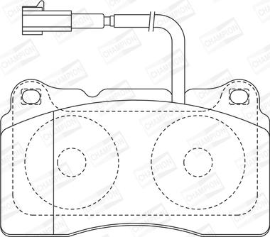 Champion 573637CH - Тормозные колодки, дисковые, комплект autospares.lv