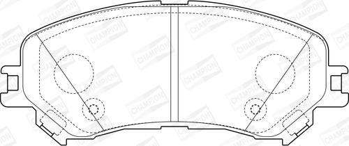 Champion 573673CH - Тормозные колодки, дисковые, комплект autospares.lv