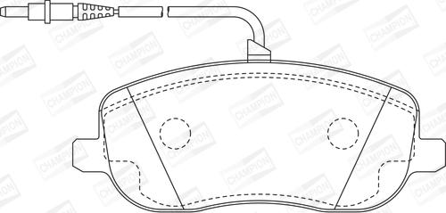 Champion 573096CH - Тормозные колодки, дисковые, комплект autospares.lv