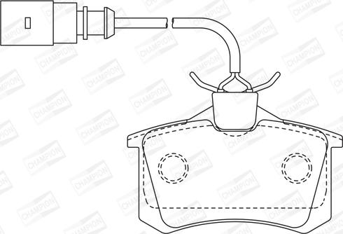 Champion 573065CH - Тормозные колодки, дисковые, комплект autospares.lv