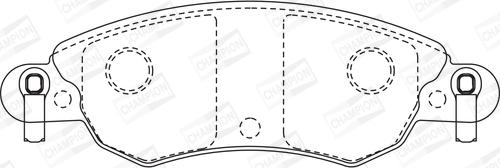 Champion 573026CH - Тормозные колодки, дисковые, комплект autospares.lv