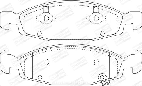 Champion 573077CH - Тормозные колодки, дисковые, комплект autospares.lv