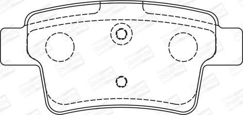 Champion 573194CH - Тормозные колодки, дисковые, комплект autospares.lv