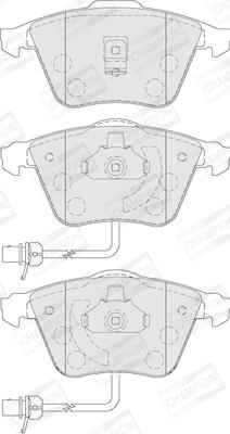 Champion 573145CH - Тормозные колодки, дисковые, комплект autospares.lv