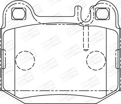 Champion 573147CH - Тормозные колодки, дисковые, комплект autospares.lv