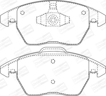 Champion 573134CH - Тормозные колодки, дисковые, комплект autospares.lv