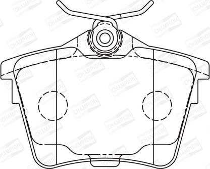 Champion 573133CH - Тормозные колодки, дисковые, комплект autospares.lv