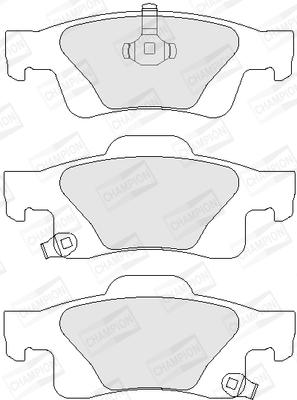 Champion 573860CH - Тормозные колодки, дисковые, комплект autospares.lv