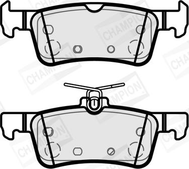 Champion 573888CH - Тормозные колодки, дисковые, комплект autospares.lv