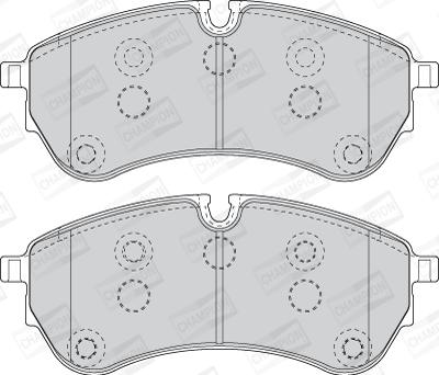 Champion 573831CH - Тормозные колодки, дисковые, комплект autospares.lv