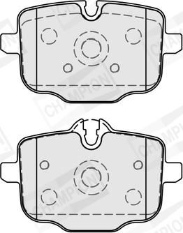 Champion 573878CH - Тормозные колодки, дисковые, комплект autospares.lv