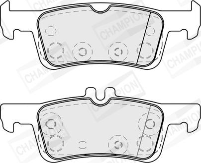 Champion 573872CH - Тормозные колодки, дисковые, комплект autospares.lv