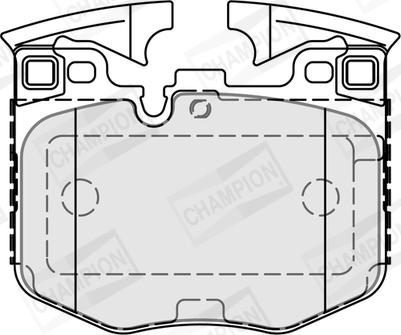 Champion 573877CH - Тормозные колодки, дисковые, комплект autospares.lv