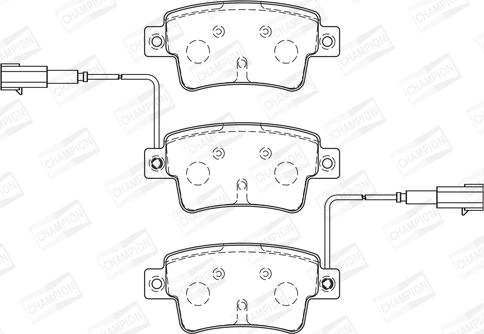 Champion 573345CH - Тормозные колодки, дисковые, комплект autospares.lv