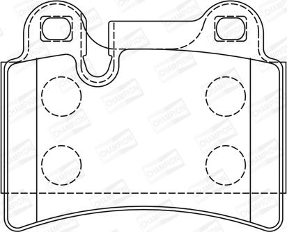 Champion 573297CH - Тормозные колодки, дисковые, комплект autospares.lv