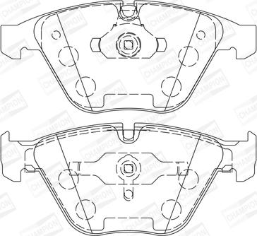 Champion 573210CH - Тормозные колодки, дисковые, комплект autospares.lv