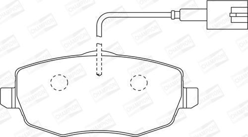 Champion 573211CH - Тормозные колодки, дисковые, комплект autospares.lv