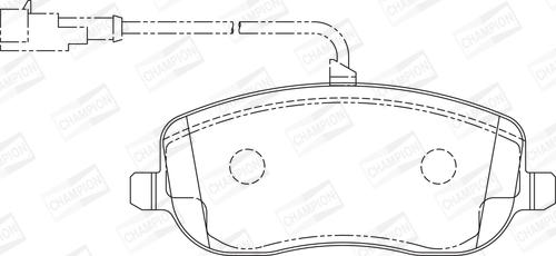 Champion 573217CH - Тормозные колодки, дисковые, комплект autospares.lv