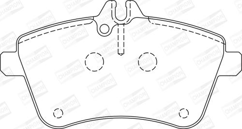 Champion 573230CH - Тормозные колодки, дисковые, комплект autospares.lv