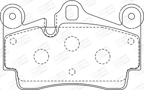 Champion 573227CH - Тормозные колодки, дисковые, комплект autospares.lv