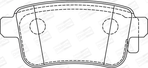 Champion 573272CH - Тормозные колодки, дисковые, комплект autospares.lv