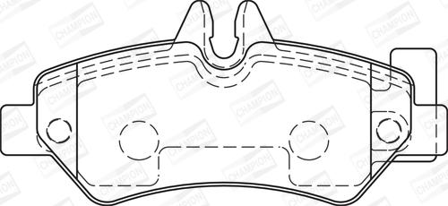 Champion 573729CH - Тормозные колодки, дисковые, комплект autospares.lv