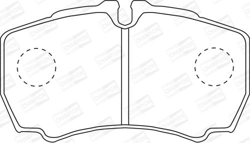 Champion 573721CH - Тормозные колодки, дисковые, комплект autospares.lv